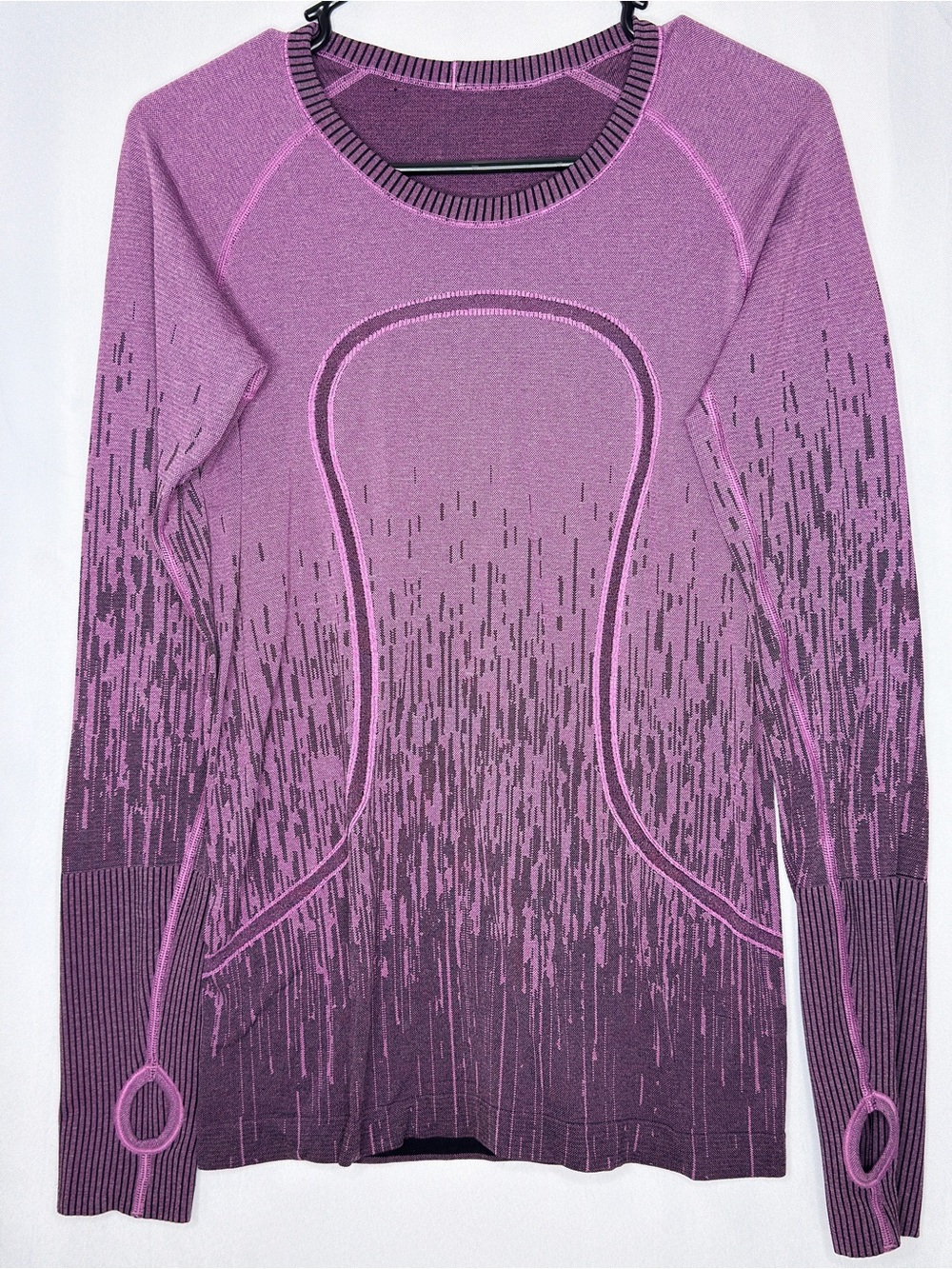 Lululemon Run Women's Long Sleeve Seamless Top - Purple Ombre